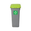 836-02 - Kosz FLAP BIN 20L szary / pokrywa zielona SZKŁO